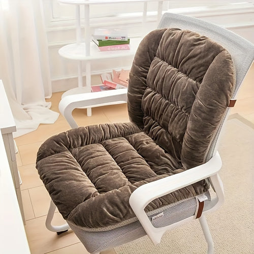 1pc, a Versatile Cushion for All Seasons, Featuring a Thick And Cozy Design for Office Chairs, Providing Support for The Seat And Back, Ideal for Prolonged Sitting - an Excellent Gift for The Beginning of The Season